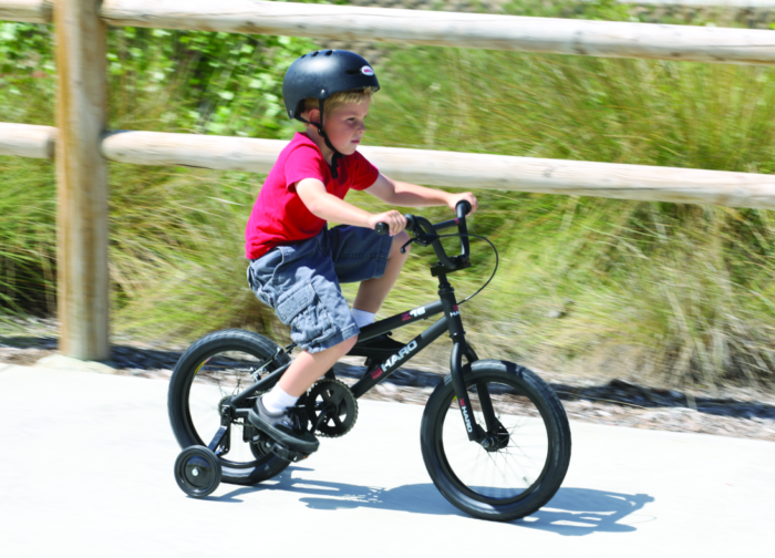 Bow Riding Kids Bike with Training Wheels