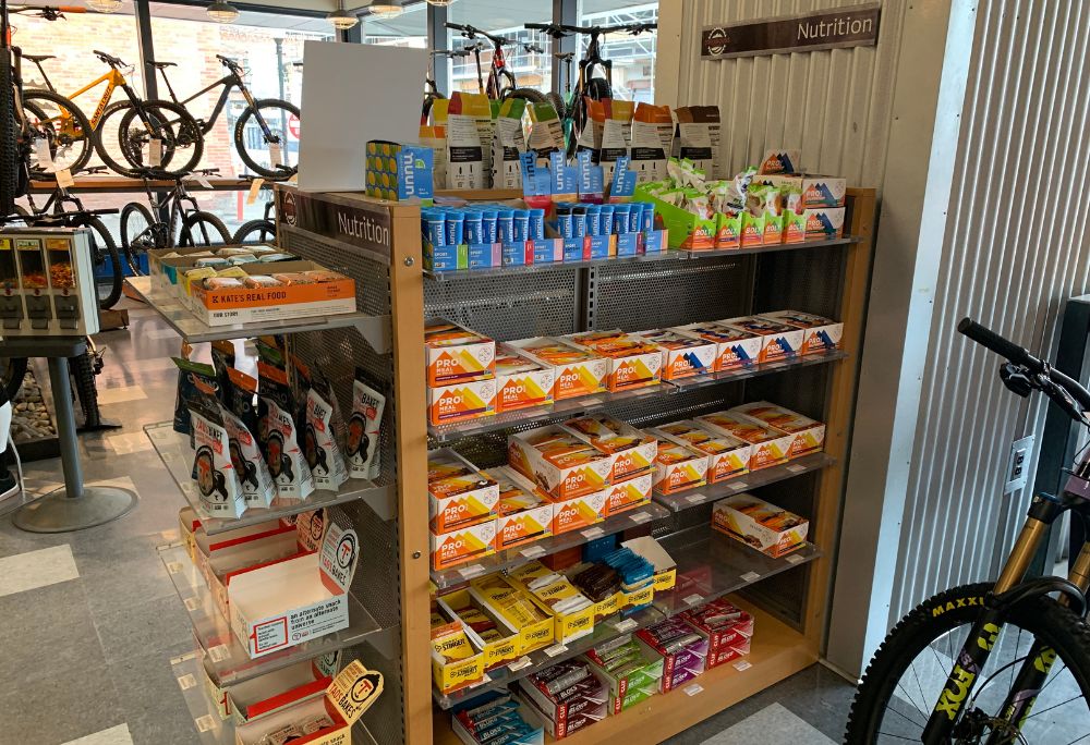 picture of cycling snacks at owenhouse cycling in bozeman montana