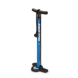 picture of blue park tools home mechanic bike floor pump