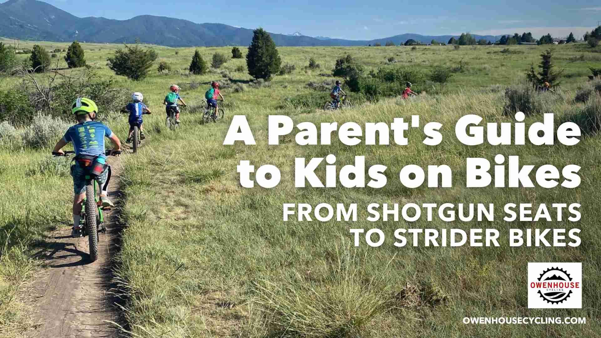 Parent's Guide to Kids on Bikes with kids riding the trails in Bozeman, Montana