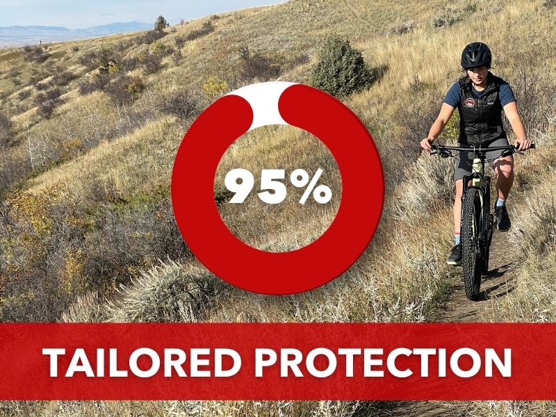 Tailored Protection Ride Wrap male mountain biker