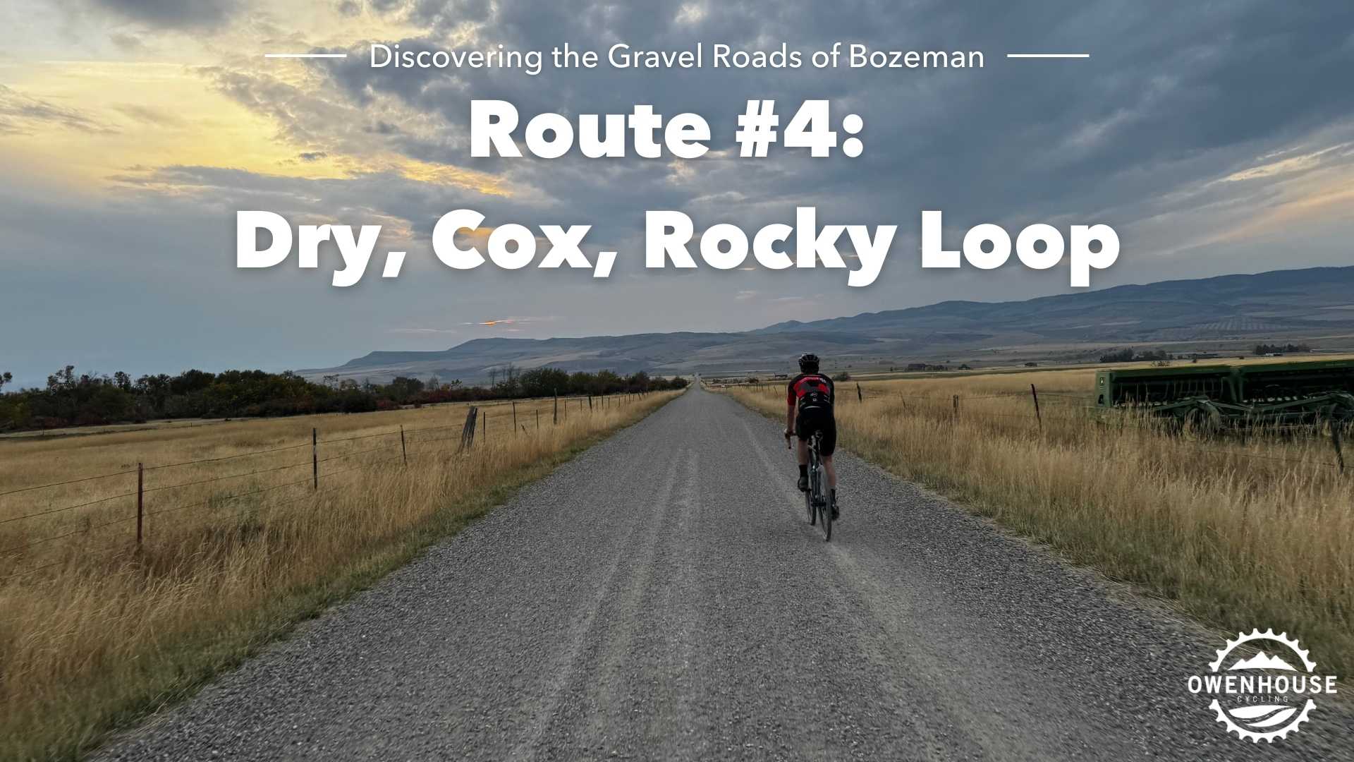 picture of gravel rider from Bozeman Dry, Cox, Rocky gravel Loop