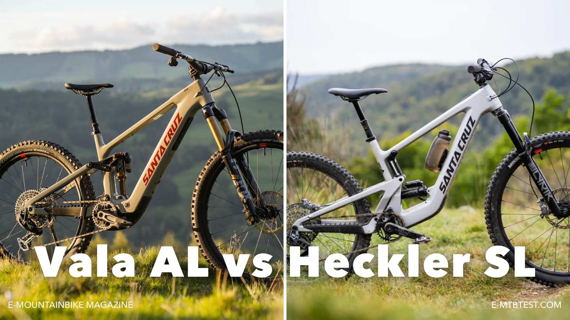 Santa Cruz E Bike Comparison: Vala AL vs Heckler SL
