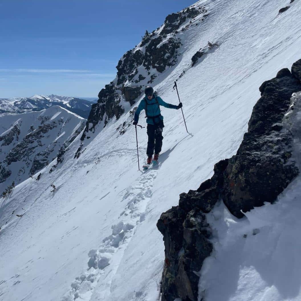 backcountry skiing near bozeman
