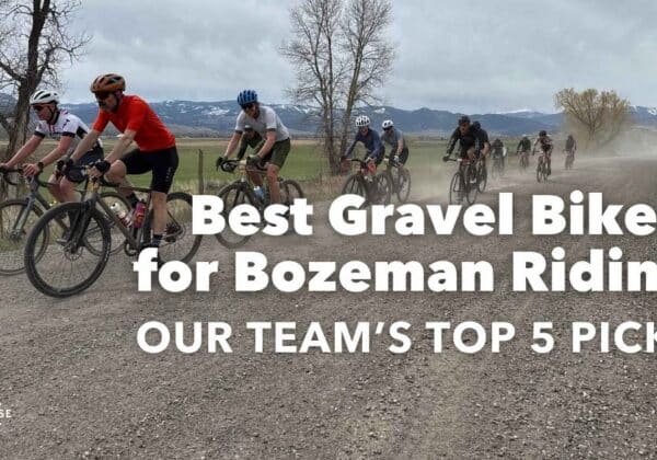 gravel bike riders in Bozeman