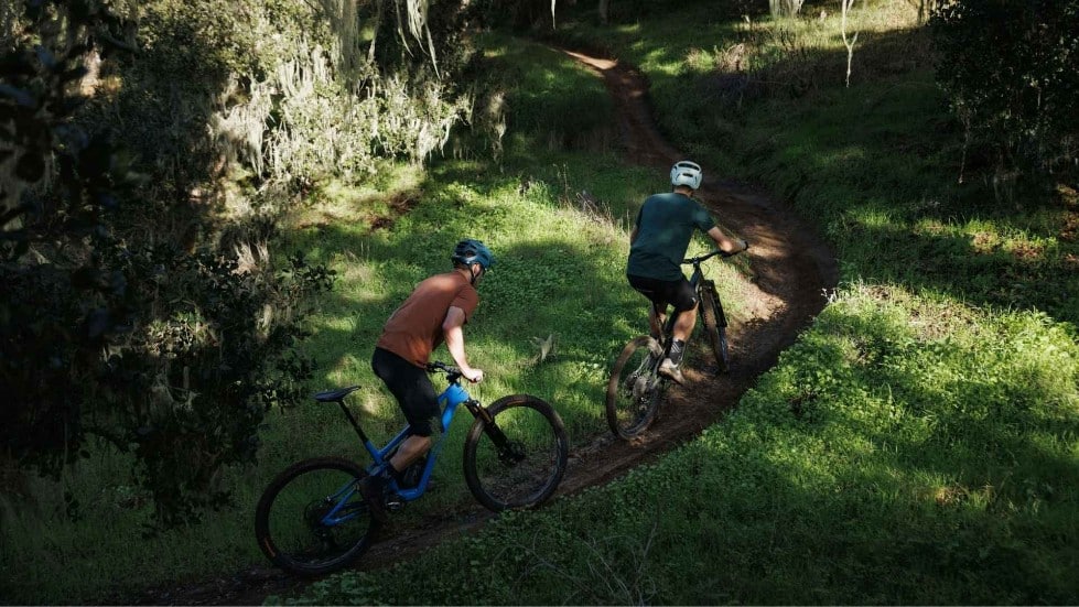 mtb riders on a trail riding the 2026 ibis ripley