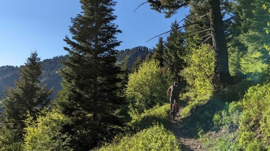short travel trail bike on bozeman trails
