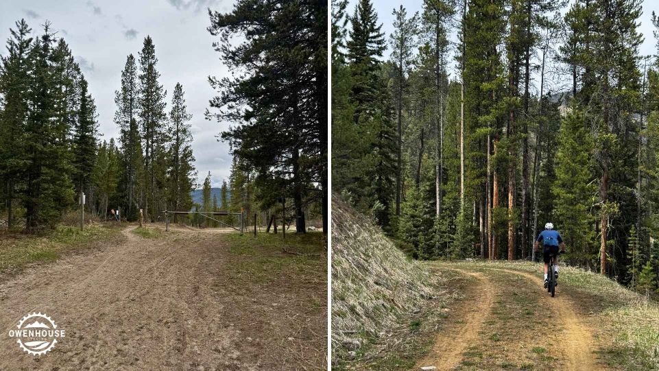 trail section towards Moser Road