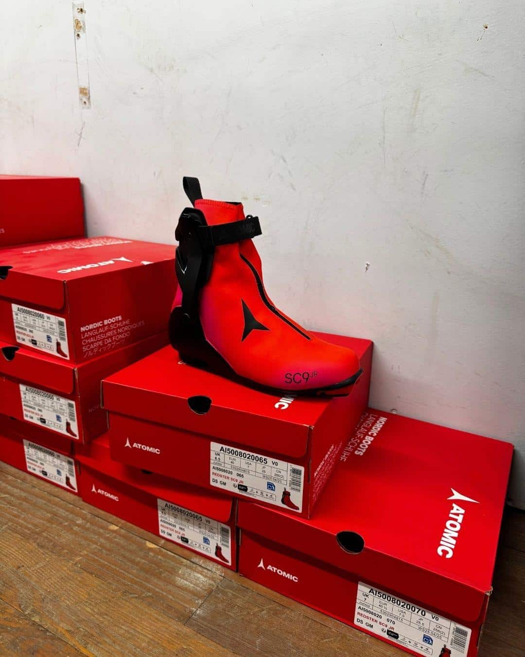 New Atomic boots arriving for young skiers, families, and racers.